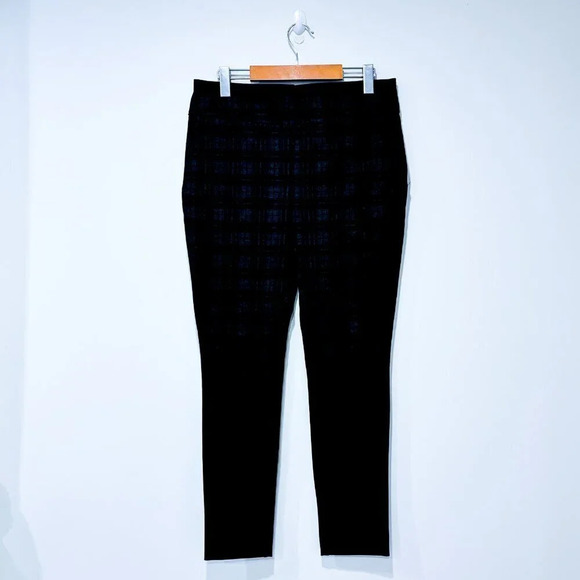 DALIA – Gray plaid skinny pants | Office-ready stretch trousers * - Picture 5 of 8